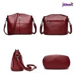 3 Layers Luxury Messenger Crossbody Bags ( Maroon color ) - Image 3