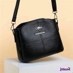 3 Layers Luxury Messenger Crossbody Bags (Black color ) - Image 4