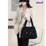 Women's Handbag Solid (Black Color) - Image 4
