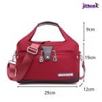 Large Capacity Waterproof Anti-theft Fashion-Red color - Image 2