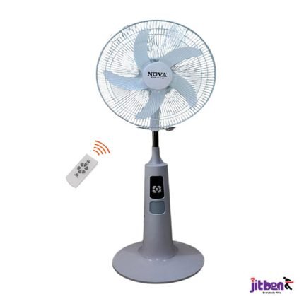 Nova 16” Remote Control AC/DC Rechargeable Stand Fan | NV-3060