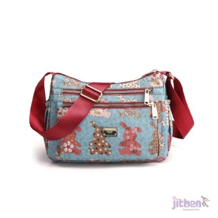 New Korean Flower Pattern Ladies Sports / Travel Shoulder Bag