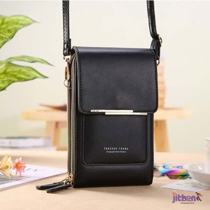 Soft Leather Women's Wallet | Phone Holder,Crossbody Purse