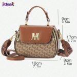 Apple-Shaped Fashionable Retro Style Handbag | Brown - Image 5