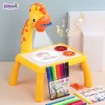 Children Learning Desk Trace And Art Drawing Board Projection | Draw Projector Painting Table - Image 4