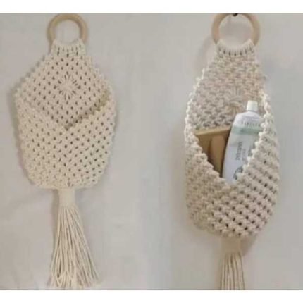 Crochet Wall Hanging Pockets | Multi Purpose Macramé Wall Hanging Pocket