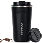 Thermal Travel Mugs For Coffee | 380ml Thermal Stainless Steel Coffee Mugs, Insulated Travel Coffee Mug