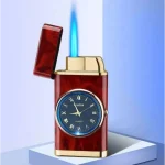 Portable Pocket Lighter + Watch | Gas Flame | Perfect Gift Box