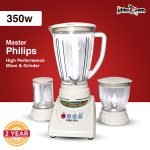 Master Phillips 3 in 1 Blender, 6 SS Blades, Copper Motor, 350w Low Budget Mixer and Grinder - Image 2