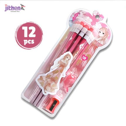 Princess Pink Pencil Set 12 pcs